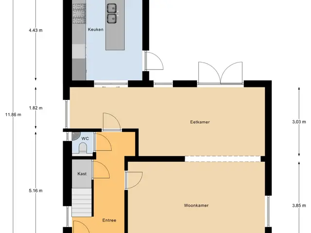 Plattegrond van Achterstraat 24