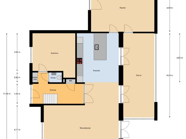 Plattegrond van Bosbeemd 19