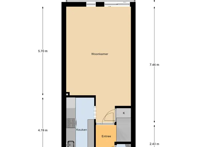 Plattegrond van Hugo de Grootstraat 23
