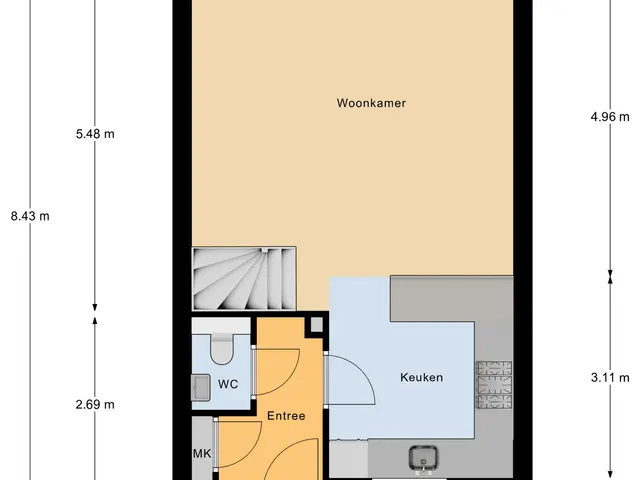 Plattegrond van Hollandlaan 14