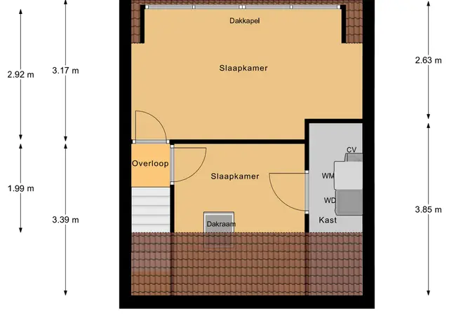 Plattegrond van Schildersstraat 18