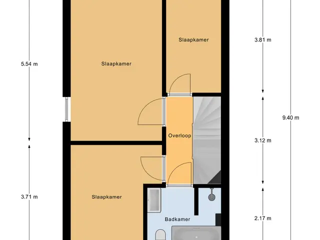 Plattegrond van Jaap Edenbaan 3