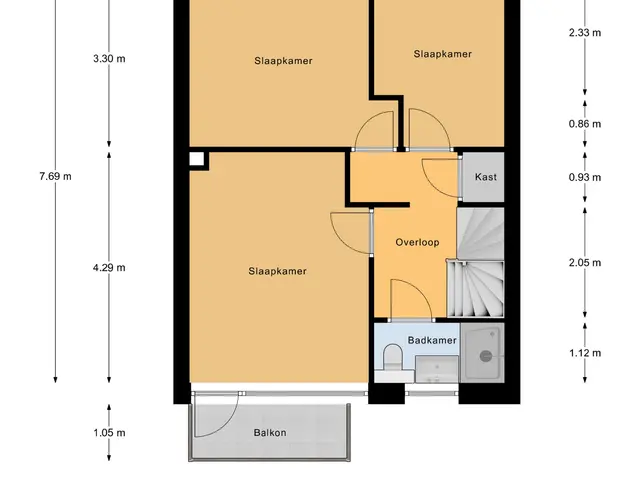 Plattegrond van Mahlerlaan 10