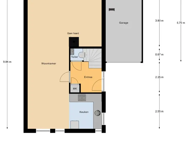 Plattegrond van Torenstraat 115