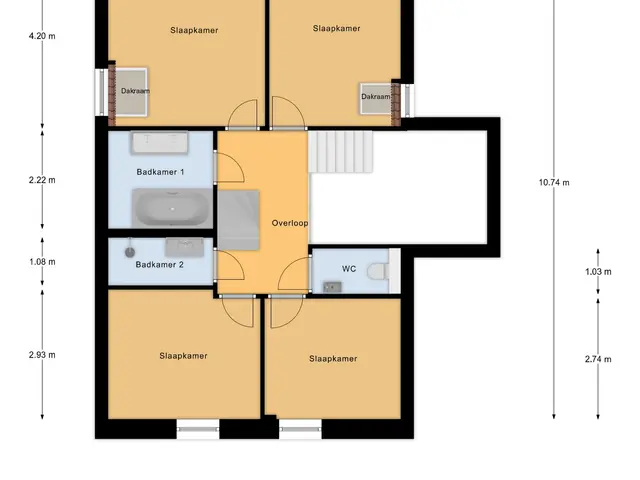 Plattegrond van Grotestraat 83