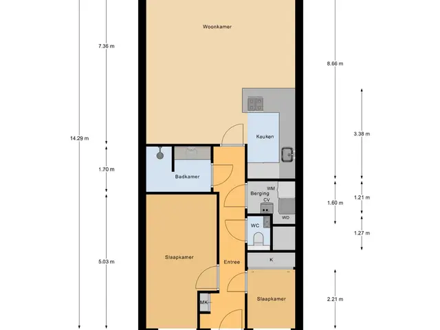 Plattegrond van De Klok 10
