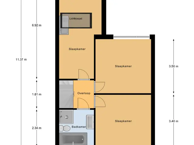 Plattegrond van Vincent van Goghstraat 6