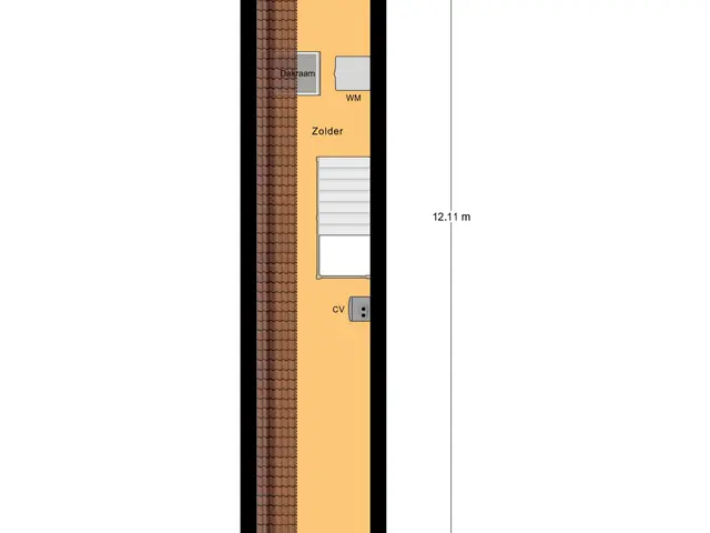 Plattegrond van Achter 't Raadhuis 20