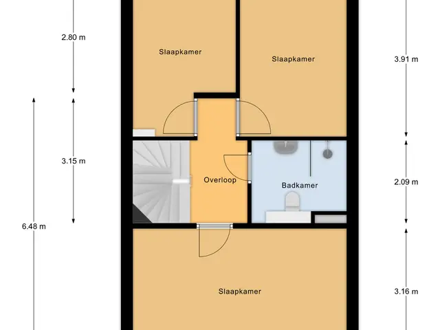 Plattegrond van Vliedbergweg 11