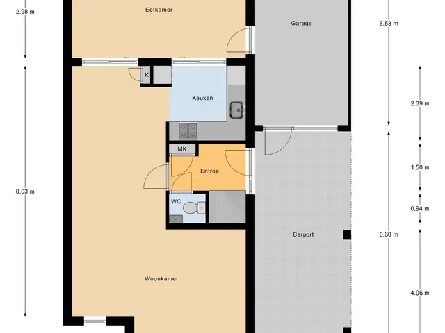 Plattegrond van Spaaklaan 8