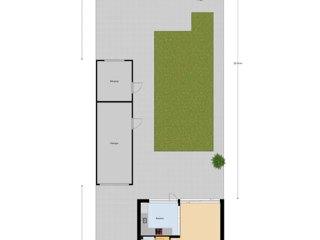 Plattegrond van Jonkheer de la Courtstraat 21