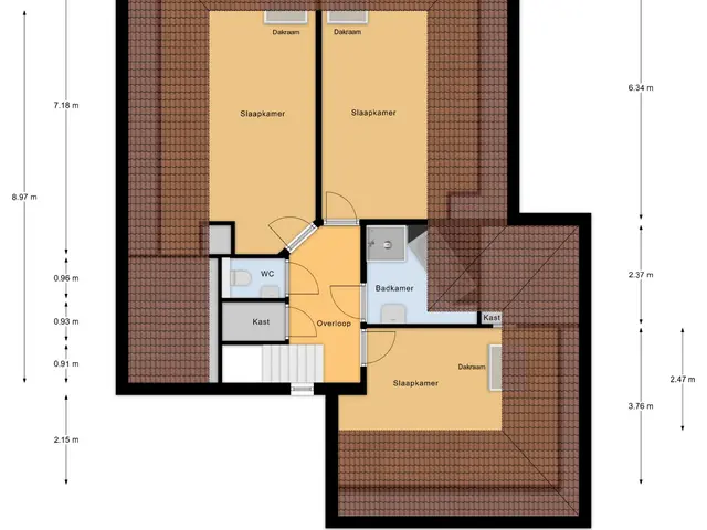 Plattegrond van Biesheuvellaan 20