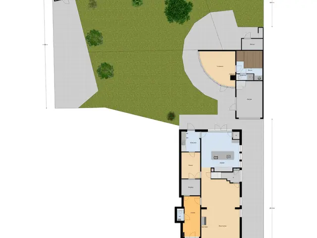 Plattegrond van Deken van Baarstraat 21A