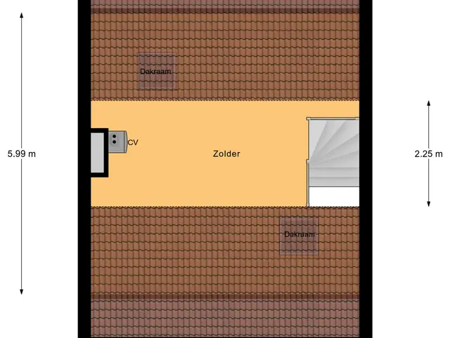 Plattegrond van Vondelstraat 20