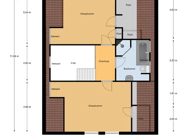 Plattegrond van Hoge Maasdijk 13