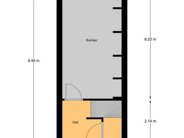 Plattegrond van Hoge Maasdijk 13