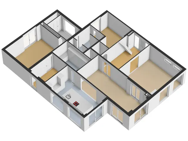 Plattegrond van Hoge Maasdijk 13