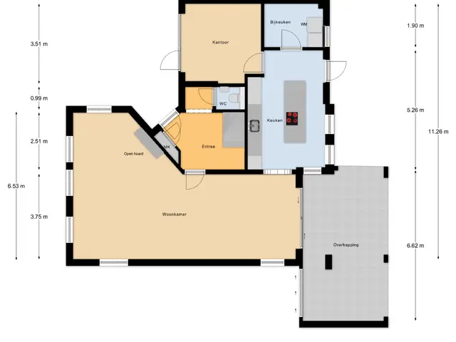 Plattegrond van De Maashoven 11