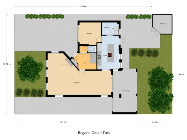 Plattegrond van De Maashoven 11