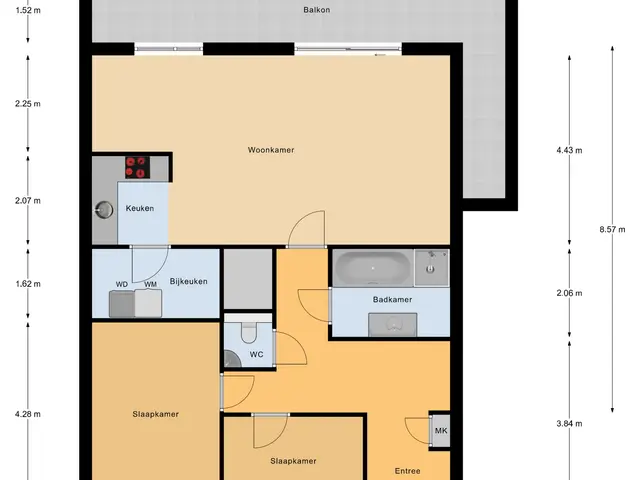 Plattegrond van Hugo de Grootstraat 68
