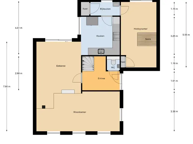 Plattegrond van Rubenslaan 15
