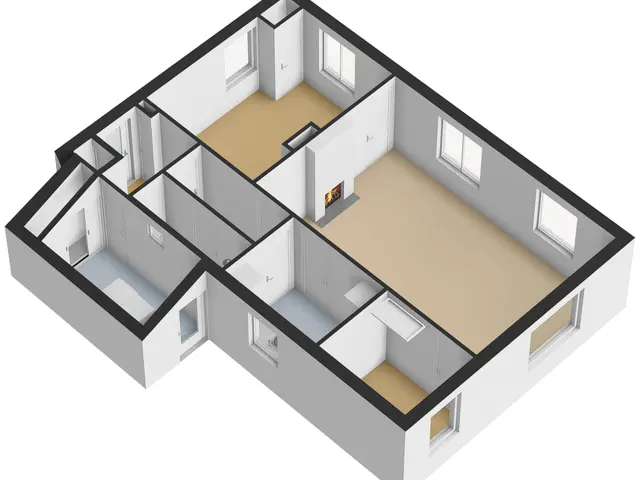 Plattegrond van Karrestraat 7B