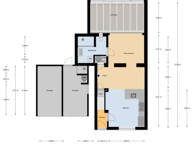 Plattegrond van Torenstraat 112
