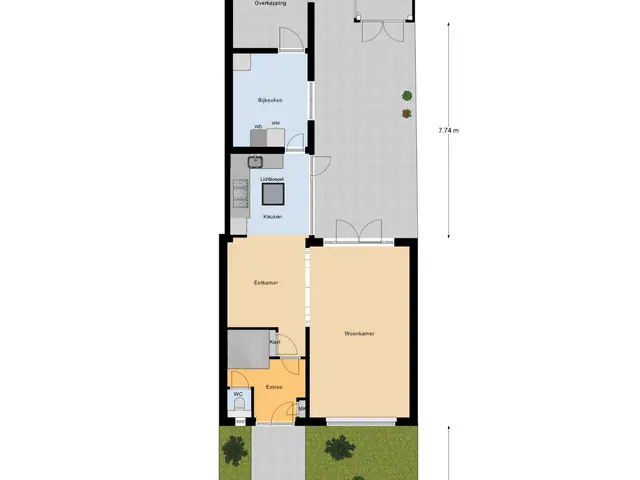 Plattegrond van Norbertijnerstraat 25
