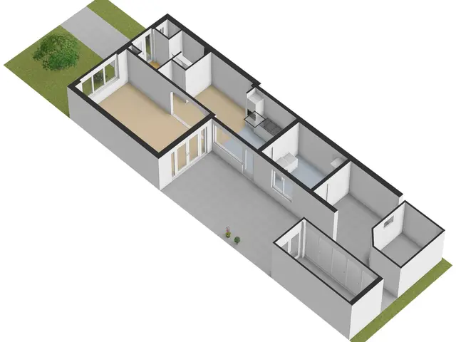 Plattegrond van Norbertijnerstraat 25