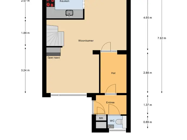 Plattegrond van Nobellaan 1