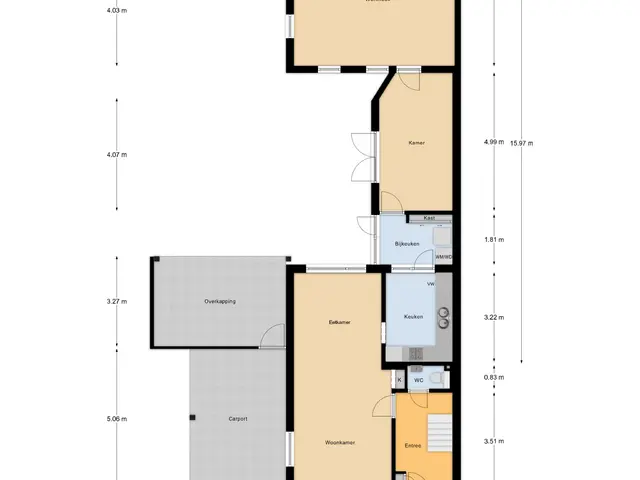 Plattegrond van Acaciastraat 17