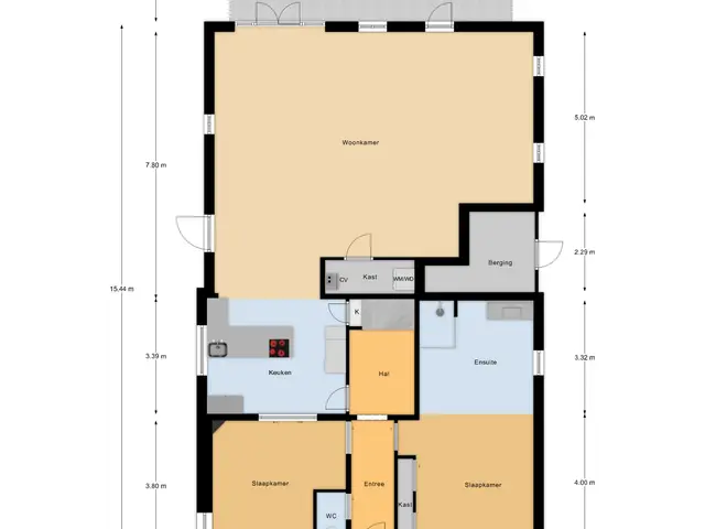Plattegrond van Wilhelminastraat 86
