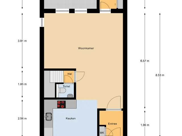 Plattegrond van Costerlaan 1