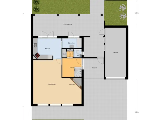 Plattegrond van Acaciastraat 20