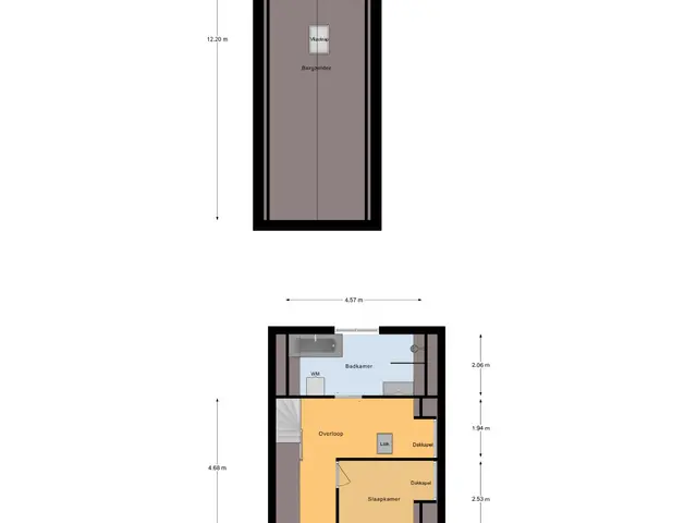 Plattegrond van Meester Prinsenstraat 20