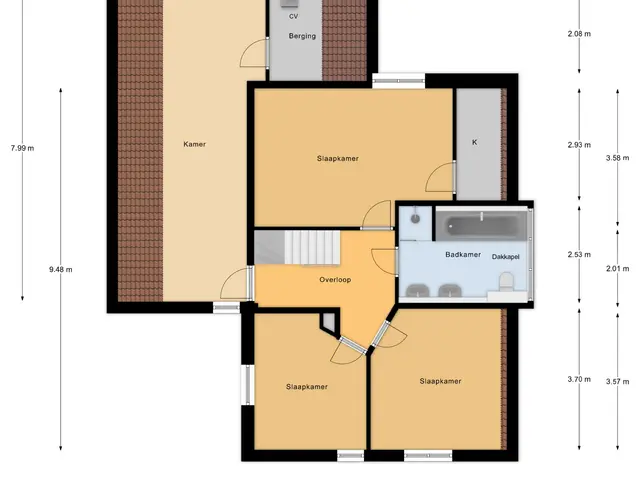 Plattegrond van De Jonglaan 25