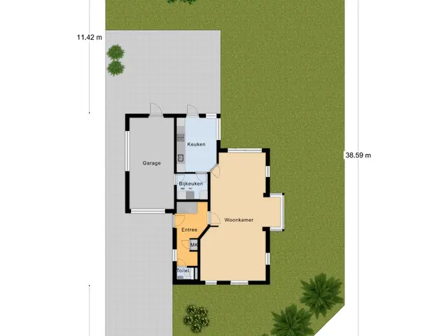 Plattegrond van De Jonglaan 25