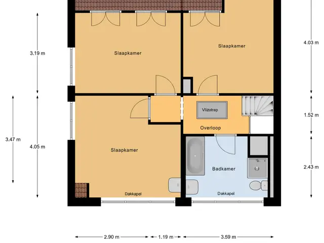 Plattegrond van Haarsteegsestraat 69