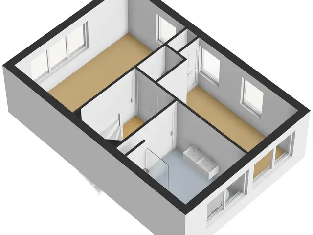 Plattegrond van Nassau Dwarsstraat 55