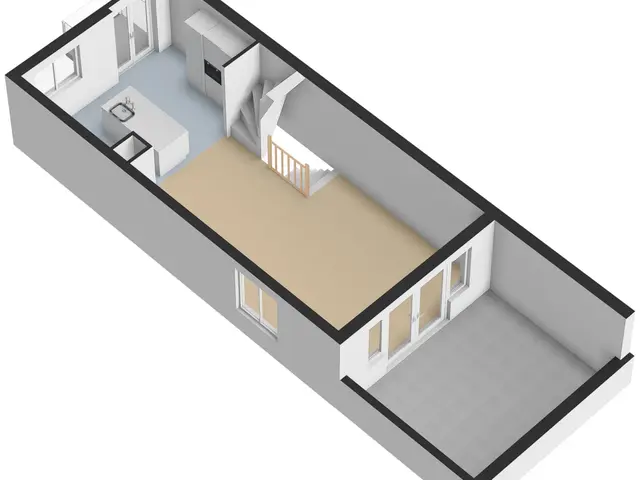 Plattegrond van Achter 't Raadhuis 4
