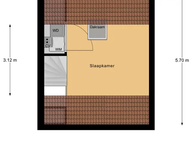 Plattegrond van Achter 't Raadhuis 4