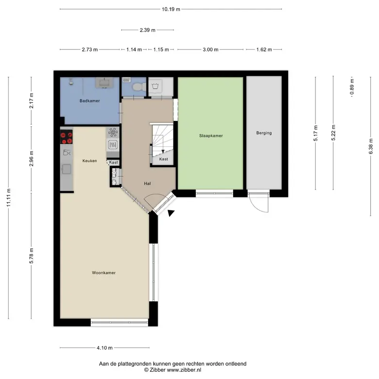 Plattegrond 1 van Voor de Boeg 26