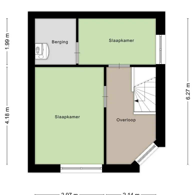 Plattegrond 3 van Voor de Boeg 26