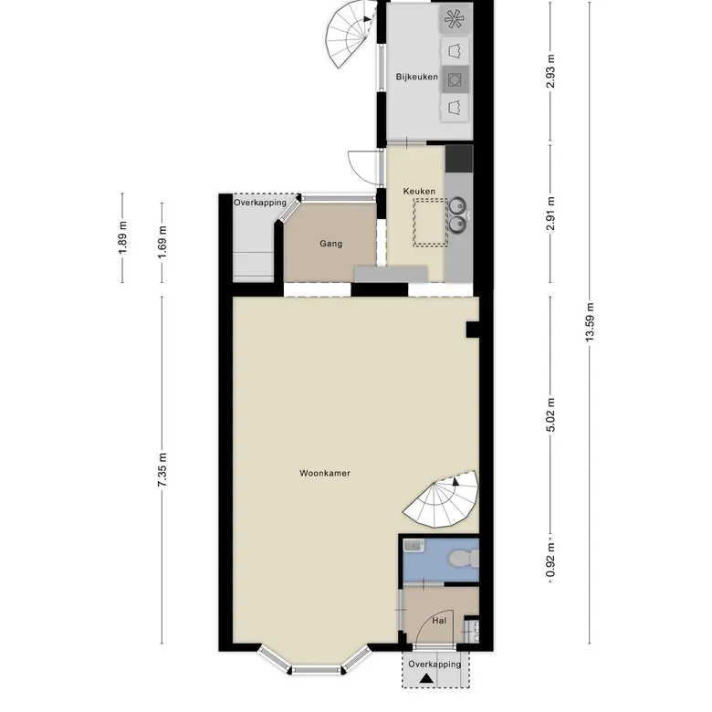 Plattegrond 2 van Snouckstraat 11