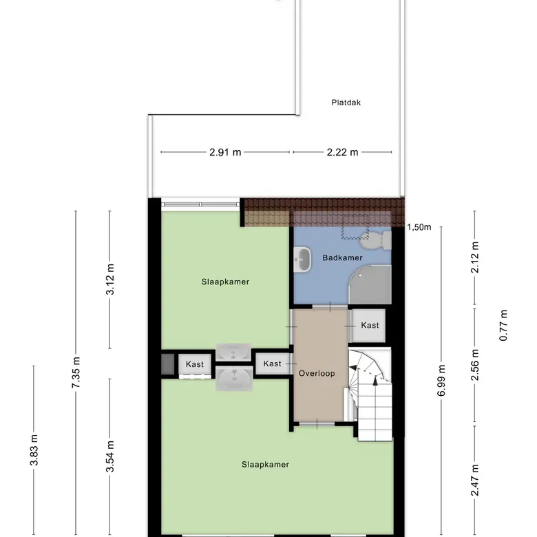 Plattegrond 3 van Snouckstraat 11