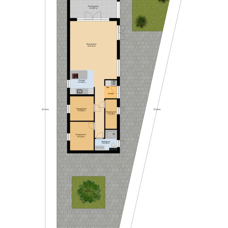 Plattegrond 3 van Zuiderdijk 1B 31