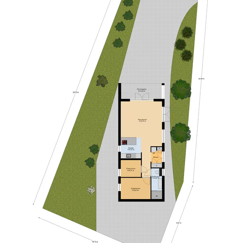 Plattegrond 4 van Zuiderdijk 1b 055