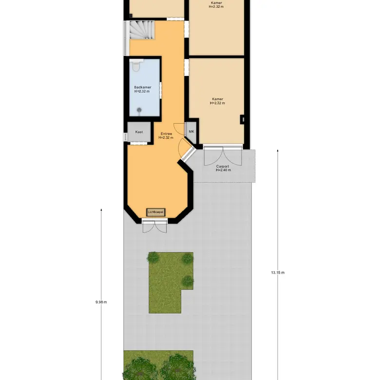 Plattegrond 1 van Streekweg 290