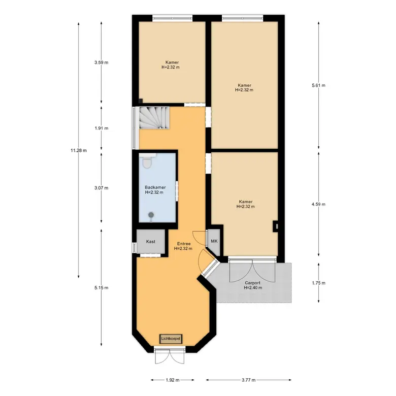 Plattegrond 3 van Streekweg 290