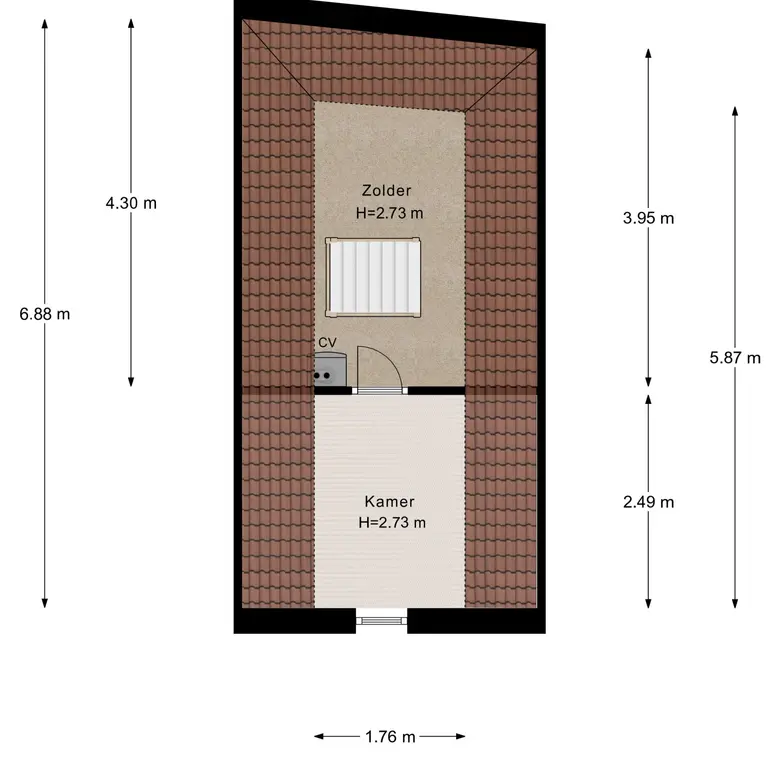Plattegrond 9 van Zuiderspui 4